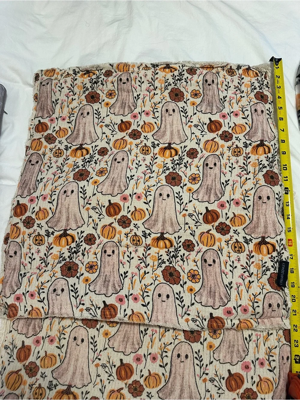 Pink ghost and daisy pillow covers
